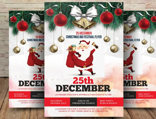 Simple Christmas Flyer Template