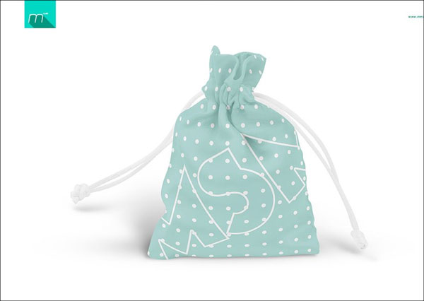 Simple Drawstring Pouch Mock-up