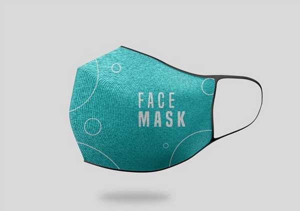 Simple Face Mask Mockup Free Psd