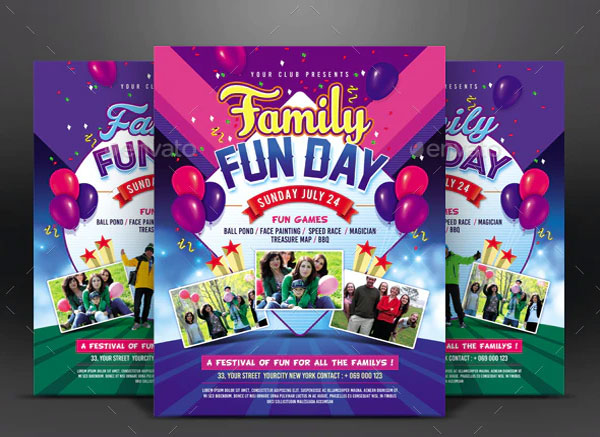 Simple Family Fun Day Flyer