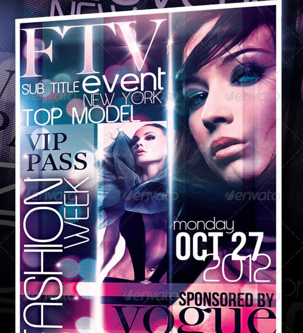 Simple Fashion Event Flyer Template