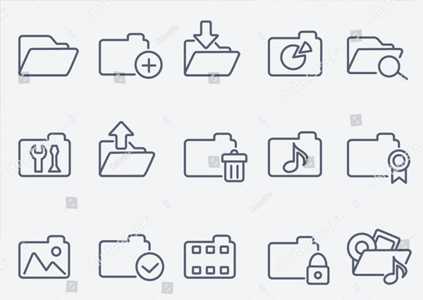 Simple Folder Icons