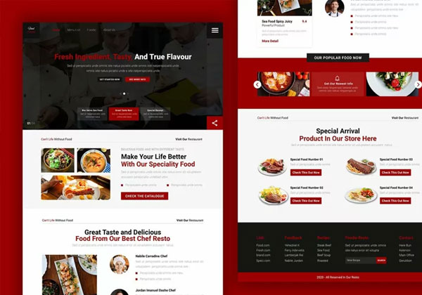 Simple Food Newsletter Template