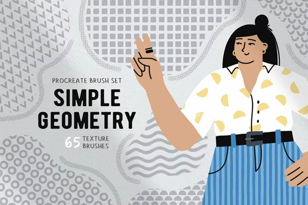 Simple Geometry Procreate Brushes