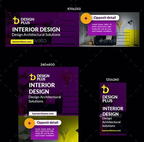 Simple Interior Banner Design Template