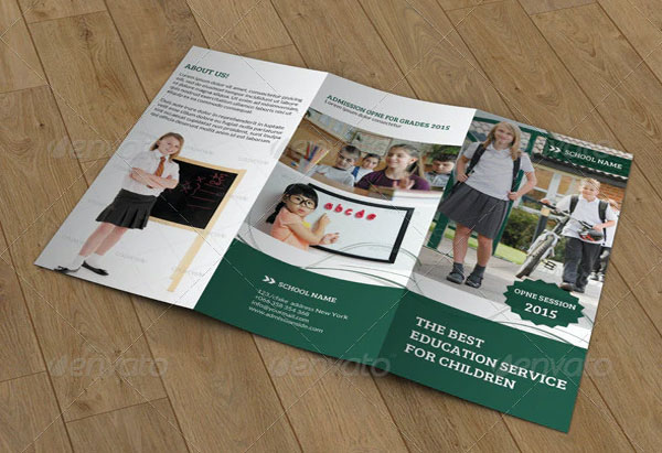 Simple Kids School Trifold Brochure