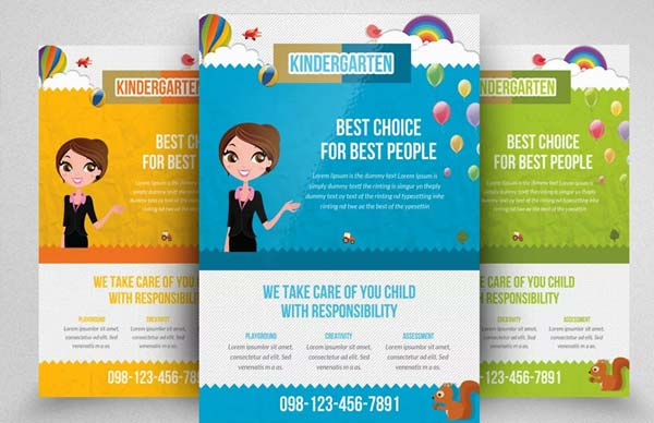 Simple Kindergarten Junior School Flyer