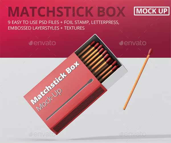 Simple Match Box Mock-Up