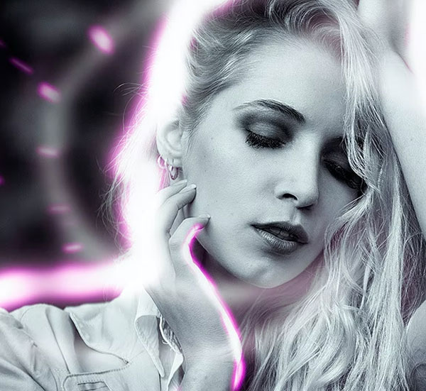 Simple Neon Light Photoshop Action