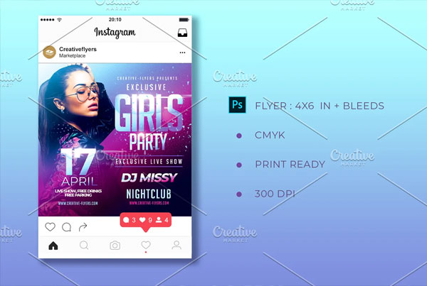 Simple Night Club Flyer Template