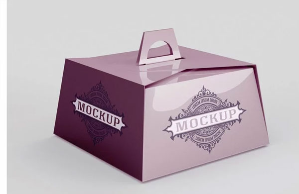 Simple Pastry Box Mockup