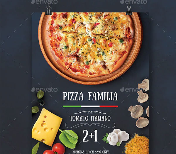 Simple Pizza Flyer Template