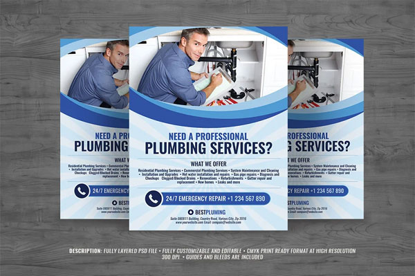 Simple Plumbing Services Flyer
