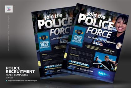 Simple Police Recruitment Flyer
