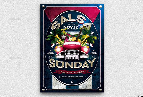 Simple Salsa Flyer Template