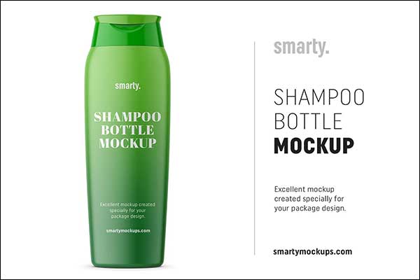 Simple Shampoo Bottle Mockup Template