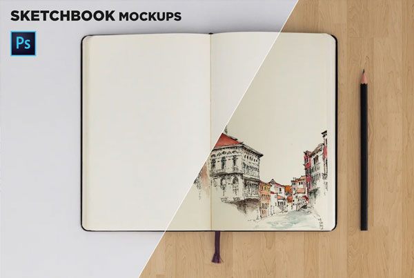 Simple Sketchbook Mockups