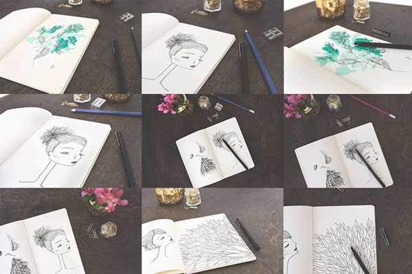 Simple Sketchbook Mockups