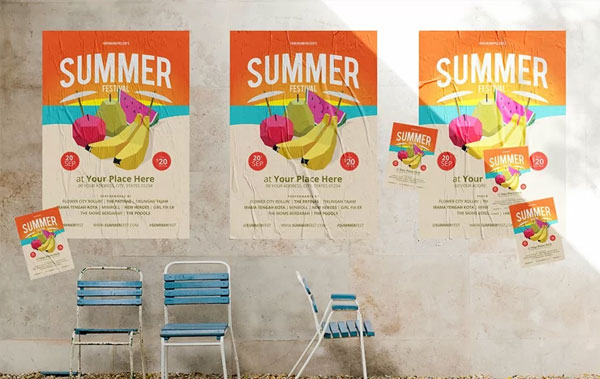 Simple Summer Fest Flyer Template
