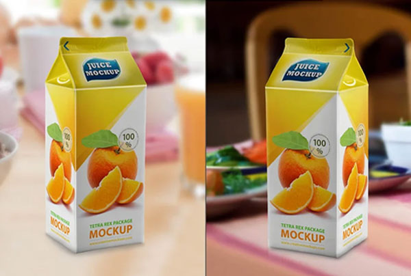 Simple Tetra Rex Carton Package Mockup