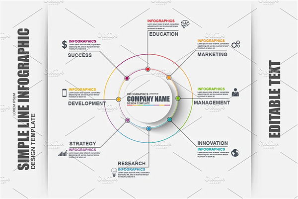 Simple Timeline Infographic Brochure