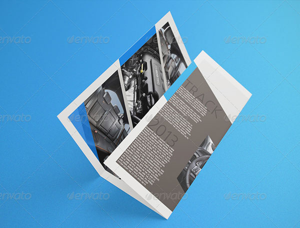 Simple Tri-fold Flyer Mock-Up Template