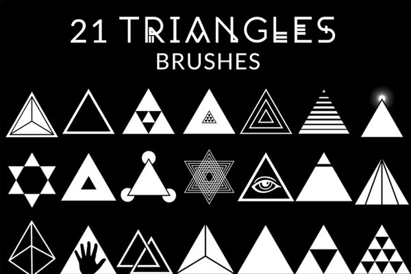Simple Triangle Photoshop Brushes