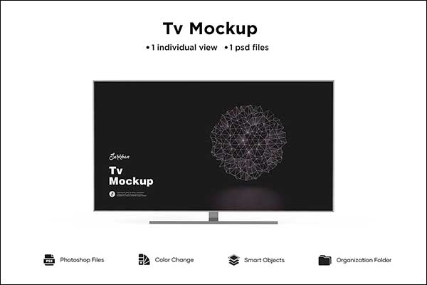 Simple Ultra TV Mockup