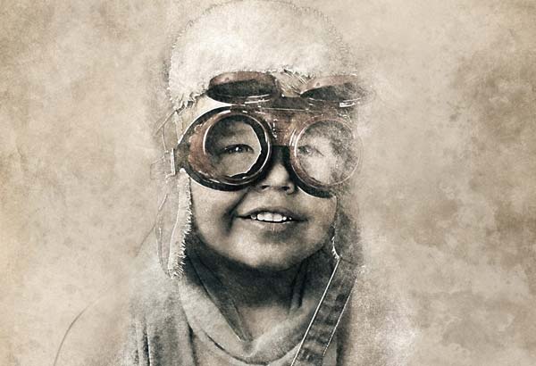 Simple Vintage Sketch Photoshop Actions