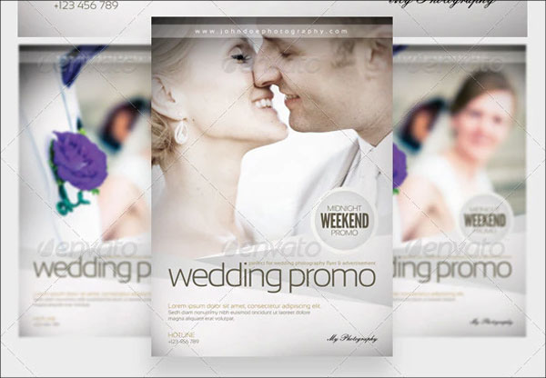 Simple Wedding Photography Flyer Template