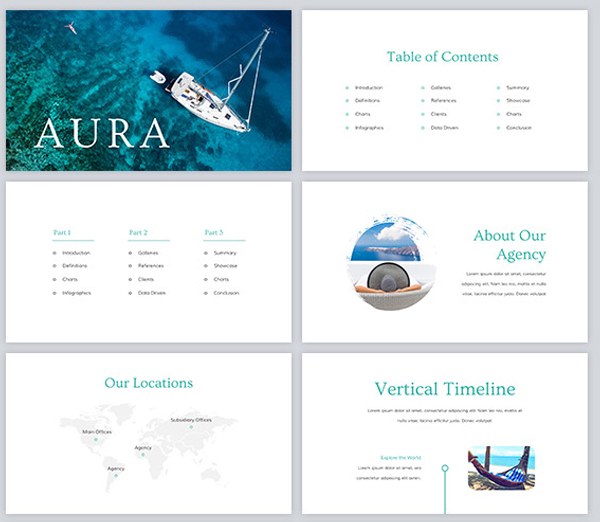 Simple and Impressive Travel Agency Keynote Template