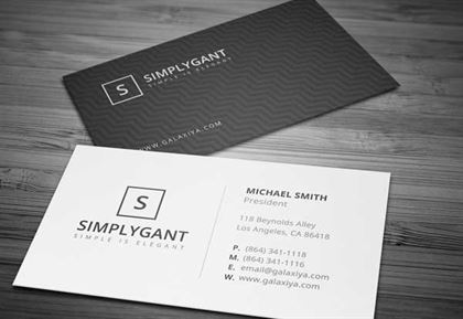 Simple Minimal Professional Business Cards