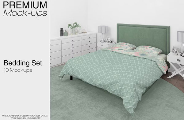 Single Bedding Mockup Pack