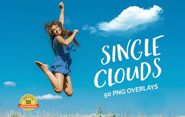 Single Clouds Photo Overlay
