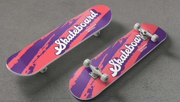 Skateboard PSD Mockup Template