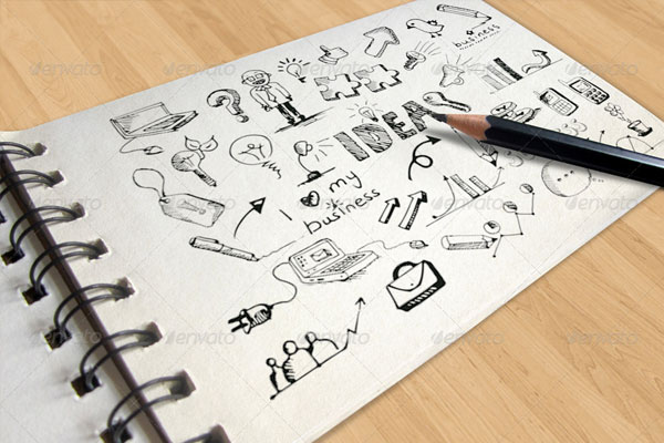 Sketch Book Mock-ups