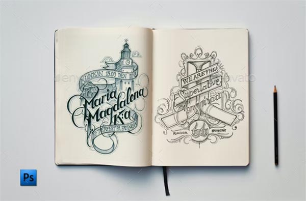 Sketch Book Mockups