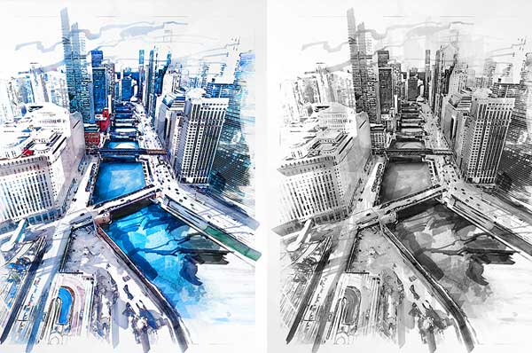 Pencil Drawing Effect  Photoshop Action 