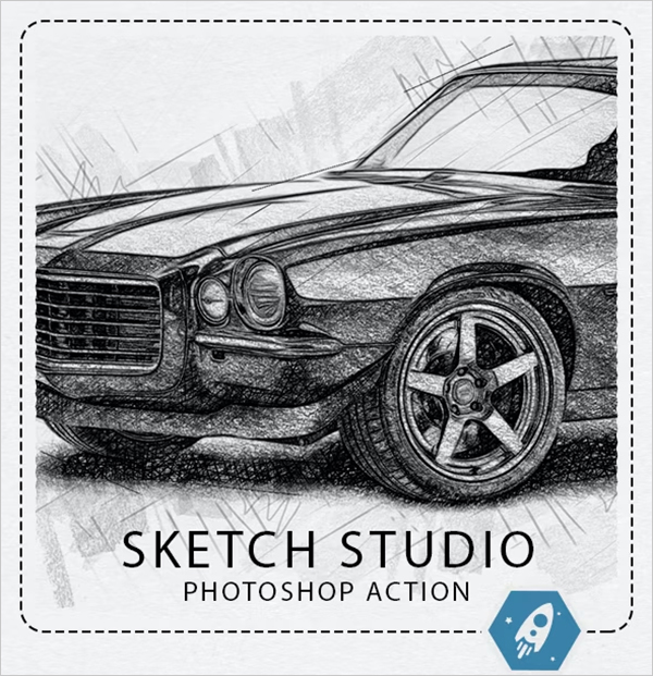 Sketch Studio Artistic Photoshop Pencil Sketch
