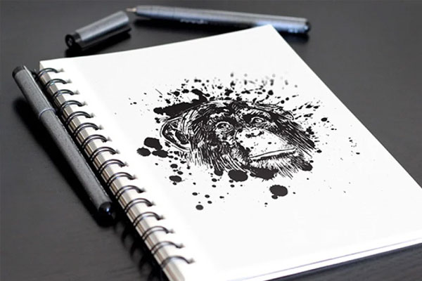 Sketchbook Artwork Mockup