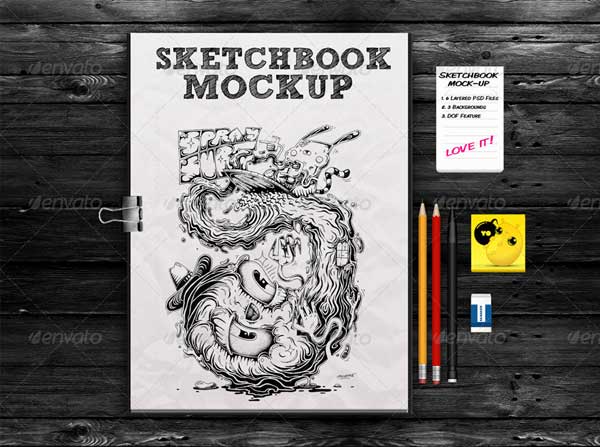 Sketchbook Mockup