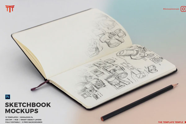 Sketchbook Mockups