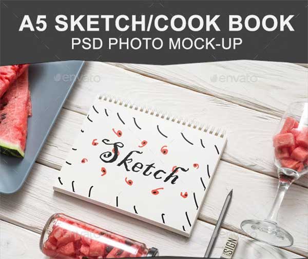 Sketchbook Photo Mockup