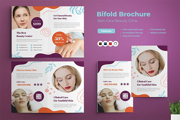 Premium Best Skin Care Brochure Templates