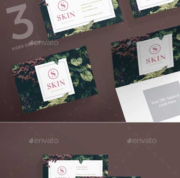 Skin Care Business Card Templates
