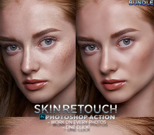 Skin Retouch Actions Bundle