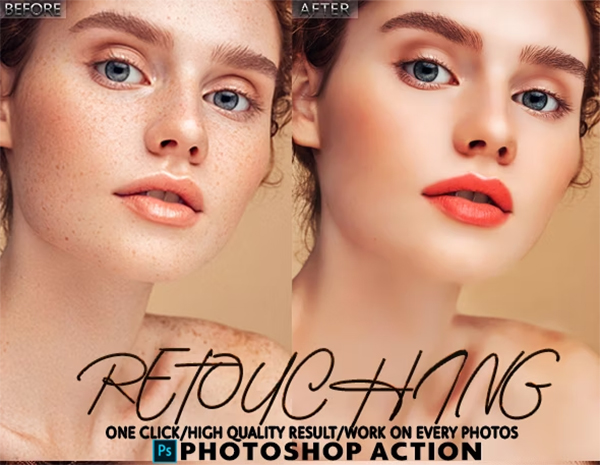 Skin Retouch PSD Actions