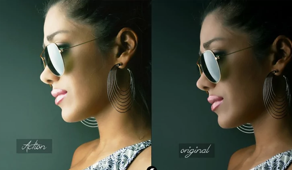 Skin Retouch Photo Action
