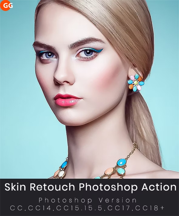 Skin Retouch Photoshop Actions Design