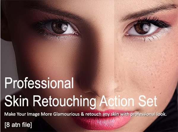 Skin Retouching Action Set